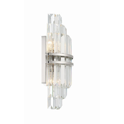 Hayes Crystal 2 Light Wall Sconce