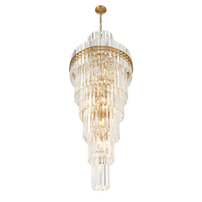 Hayes Multi - Layer Crystal 31 Light Chandelier - Cyran Lamps