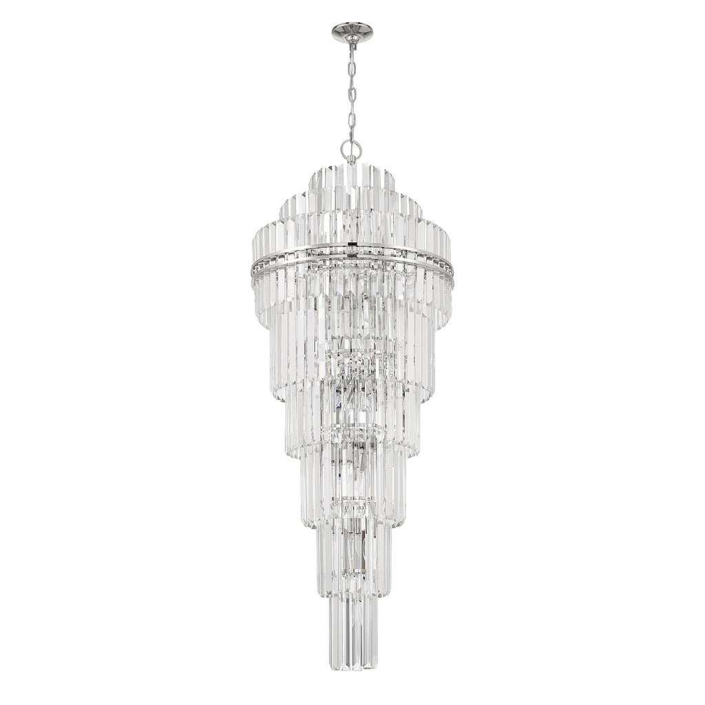 Hayes Multi - Layer Crystal 31 Light Chandelier - Cyran Lamps