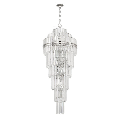Hayes Multi - Layer Crystal 31 Light Chandelier - Cyran Lamps