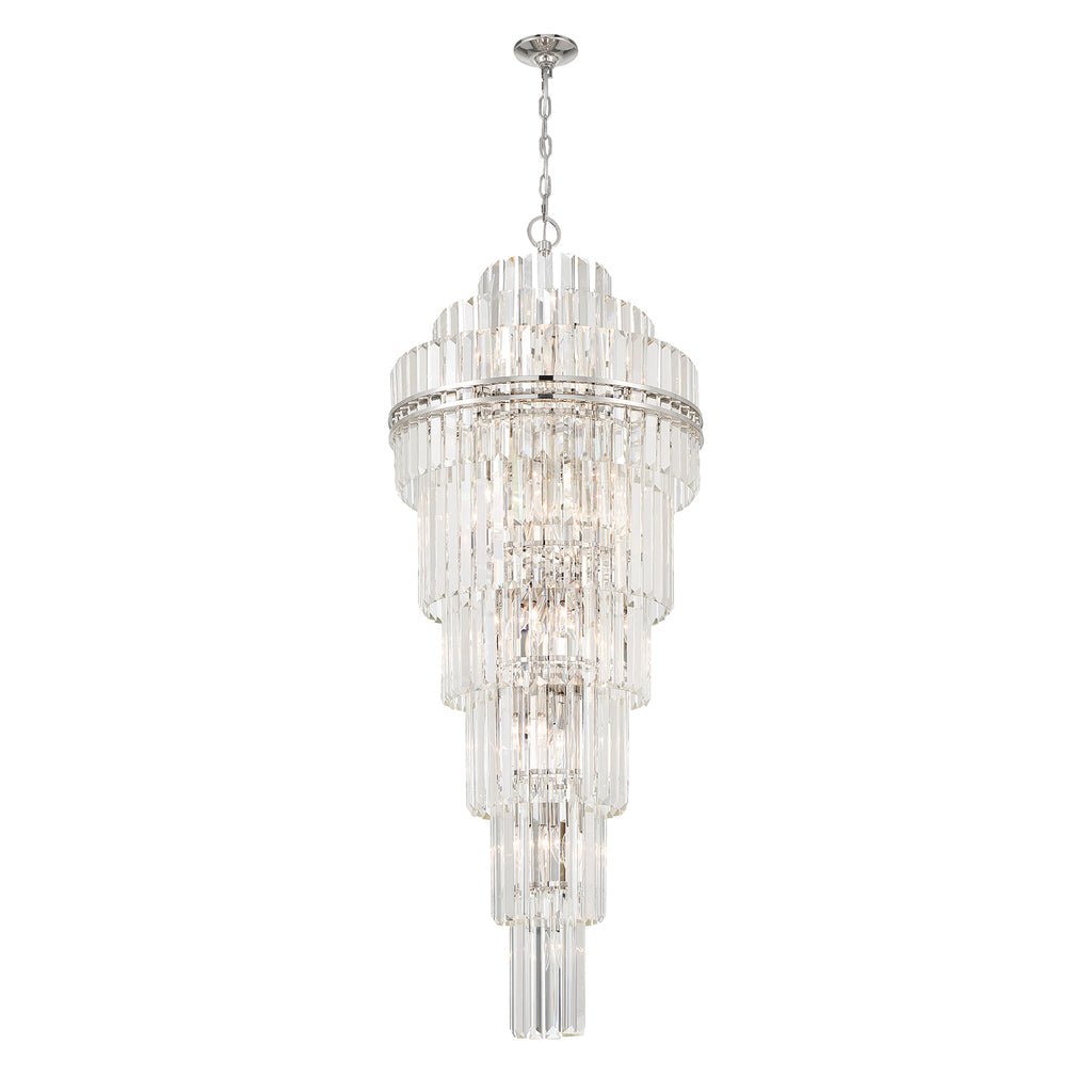 Hayes Multi - Layer Crystal 31 Light Chandelier - Cyran Lamps