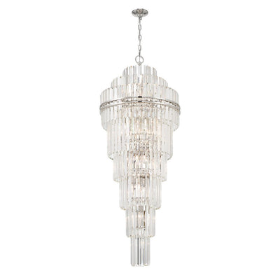 Hayes Multi - Layer Crystal 31 Light Chandelier - Cyran Lamps