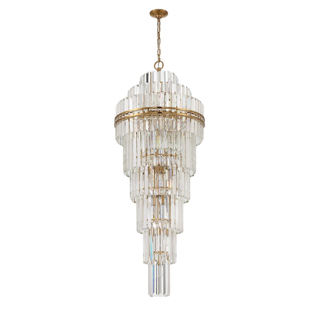 Hayes Multi - Layer Crystal 31 Light Chandelier - Cyran Lamps
