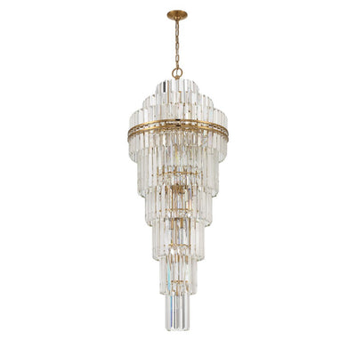 Hayes Multi - Layer Crystal 31 Light Chandelier - Cyran Lamps