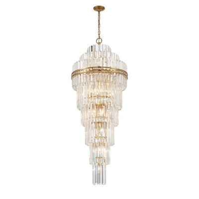 Hayes Multi - Layer Crystal 31 Light Chandelier - Cyran Lamps