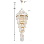 Hayes Multi - Layer Crystal 31 Light Chandelier - Cyran Lamps