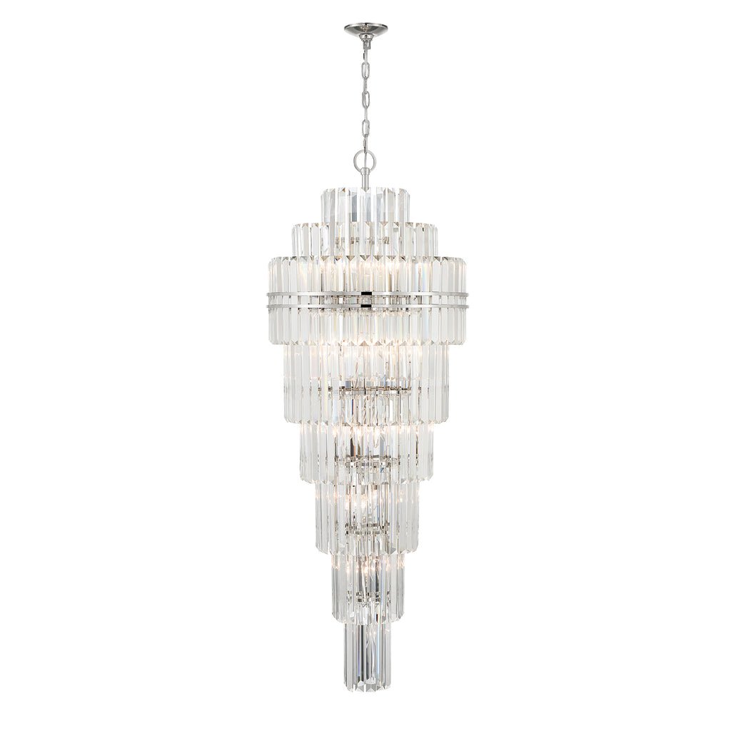 Hayes Multi - Layer Crystal 31 Light Chandelier - Cyran Lamps