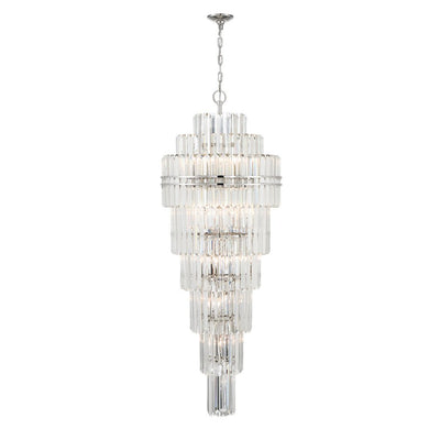 Hayes Multi - Layer Crystal 31 Light Chandelier - Cyran Lamps