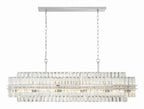 Hayes Rectangular Crystal 16 Light Chandelier - Cyran Lamps
