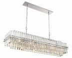 Hayes Rectangular Crystal 16 Light Chandelier - Cyran Lamps