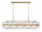 Hayes Rectangular Crystal 16 Light Chandelier - Cyran Lamps