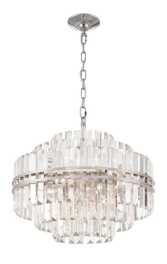 Hayes Round Crystal 12 Light Chandelier - Cyran Lamps