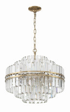 Hayes Round Crystal 12 Light Chandelier - Cyran Lamps