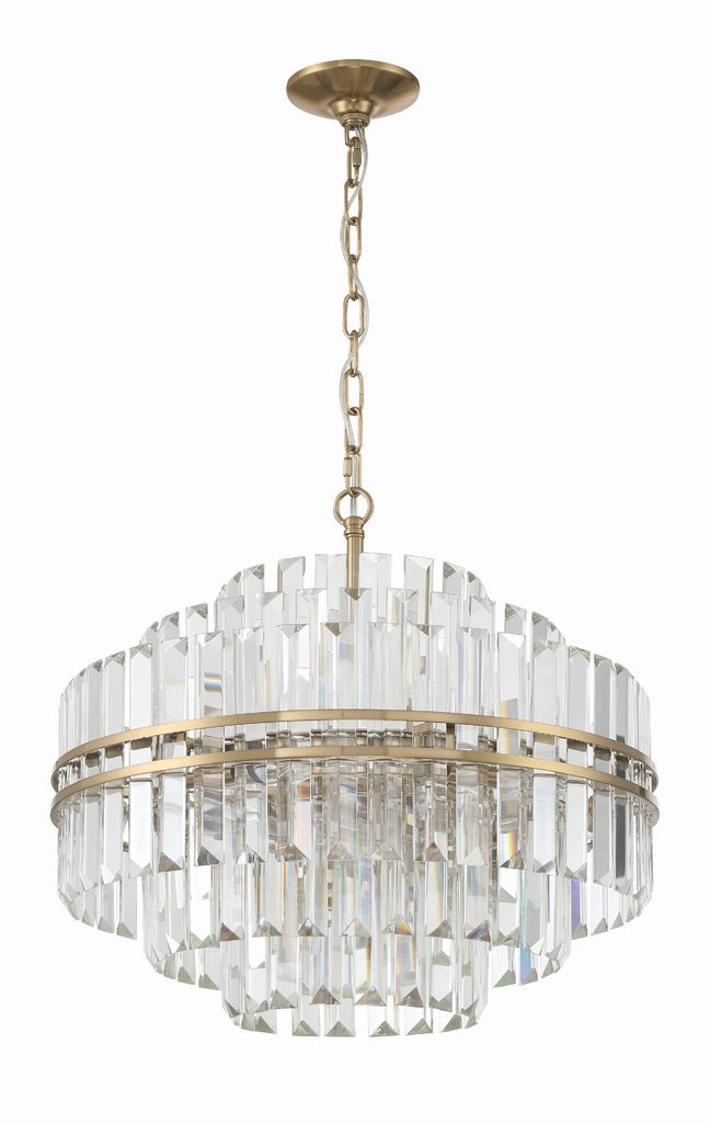Hayes Round Crystal 12 Light Chandelier - Cyran Lamps