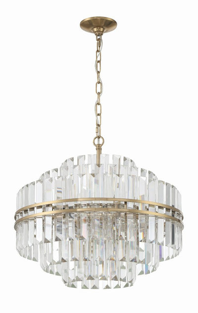 Hayes Round Crystal 12 Light Chandelier - Cyran Lamps