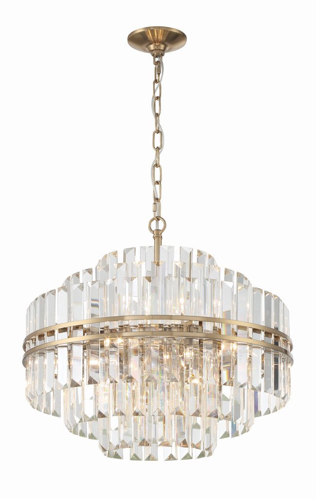 Hayes Round Crystal 12 Light Chandelier - Cyran Lamps