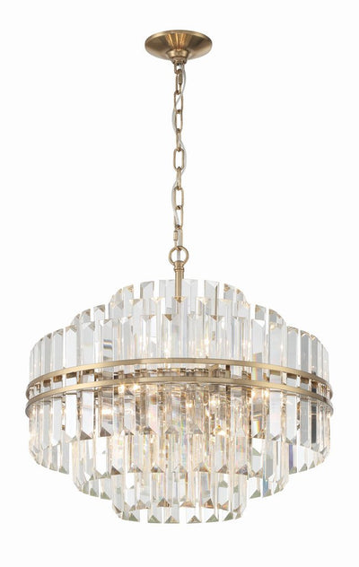 Hayes Round Crystal 12 Light Chandelier - Cyran Lamps