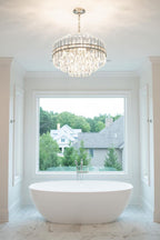 Hayes Round Crystal 12 Light Chandelier - Cyran Lamps