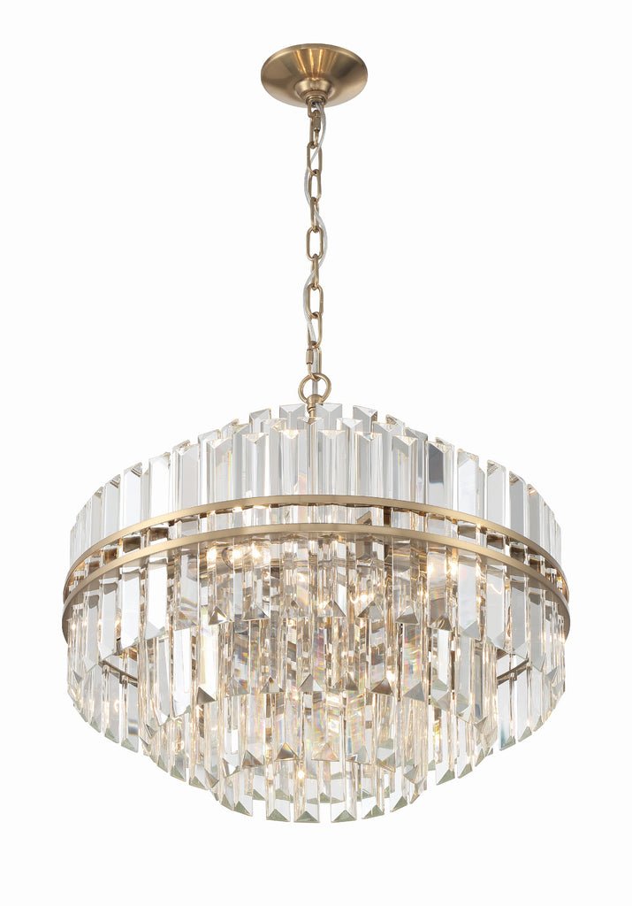 Hayes Round Crystal 12 Light Chandelier - Cyran Lamps