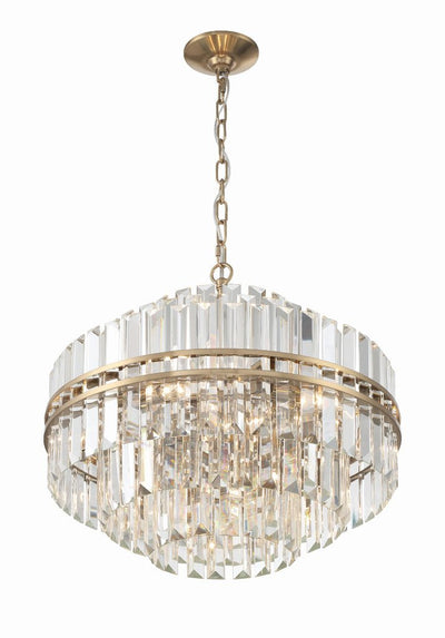 Hayes Round Crystal 12 Light Chandelier - Cyran Lamps