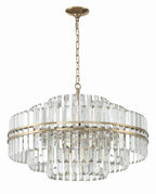 Hayes Round Crystal 16 Light Chandelier - Cyran Lamps