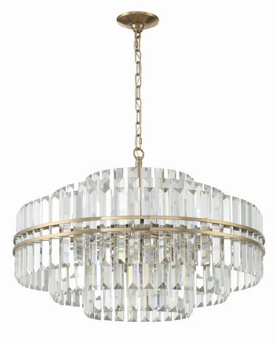 Hayes Round Crystal 16 Light Chandelier - Cyran Lamps