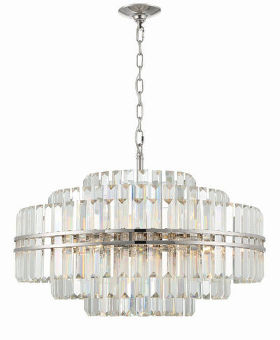 Hayes Round Crystal 16 Light Chandelier - Cyran Lamps