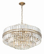 Hayes Round Crystal 16 Light Chandelier - Cyran Lamps