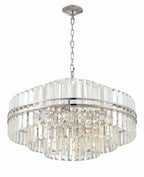 Hayes Round Crystal 16 Light Chandelier - Cyran Lamps