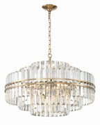 Hayes Round Crystal 16 Light Chandelier - Cyran Lamps