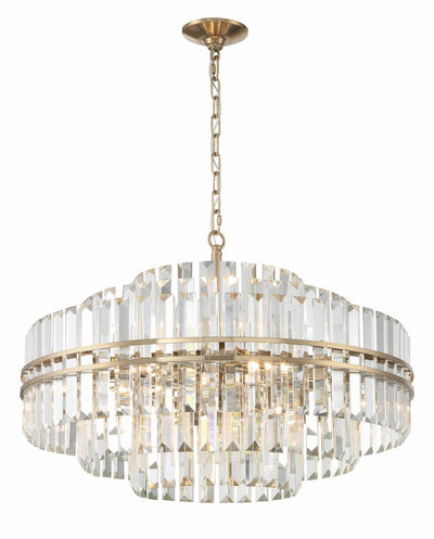 Hayes Round Crystal 16 Light Chandelier - Cyran Lamps