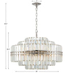 Hayes Round Crystal 16 Light Chandelier - Cyran Lamps