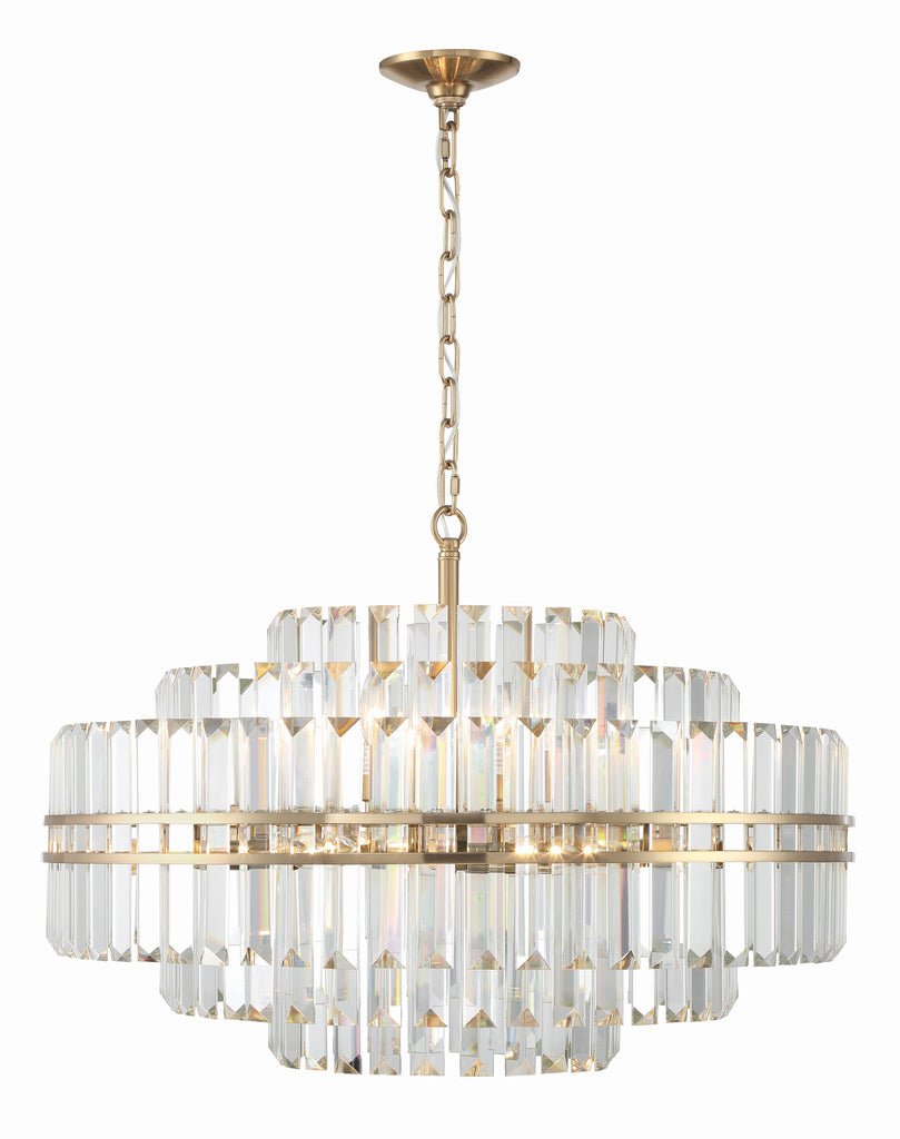 Hayes Round Crystal 16 Light Chandelier - Cyran Lamps