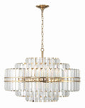 Hayes Round Crystal 16 Light Chandelier - Cyran Lamps
