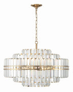 Hayes Round Crystal 16 Light Chandelier - Cyran Lamps