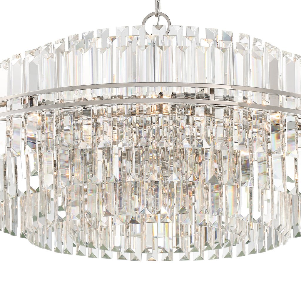 Hayes Round Crystal 32 Light Chandelier - Cyran Lamps