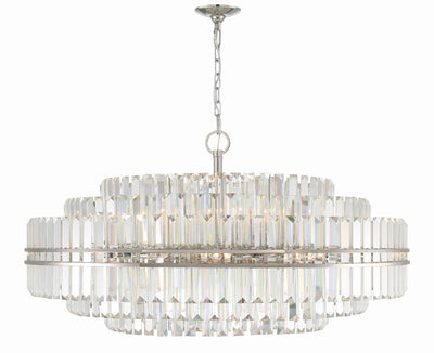 Hayes Round Crystal 32 Light Chandelier - Cyran Lamps