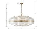 Hayes Round Crystal 32 Light Chandelier - Cyran Lamps