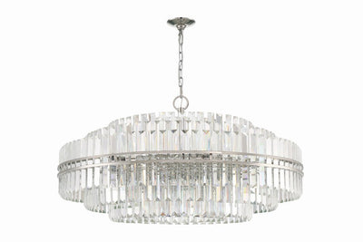 Hayes Round Crystal 32 Light Chandelier - Cyran Lamps