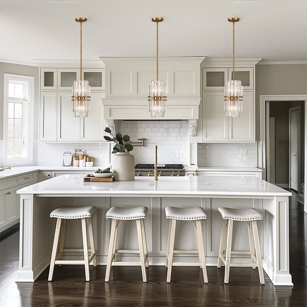 Hayes Round Crystal 4 Light Chandelier - Cyran Lamps