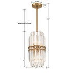 Hayes Round Crystal 4 Light Chandelier - Cyran Lamps