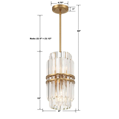Hayes Round Crystal 4 Light Chandelier - Cyran Lamps