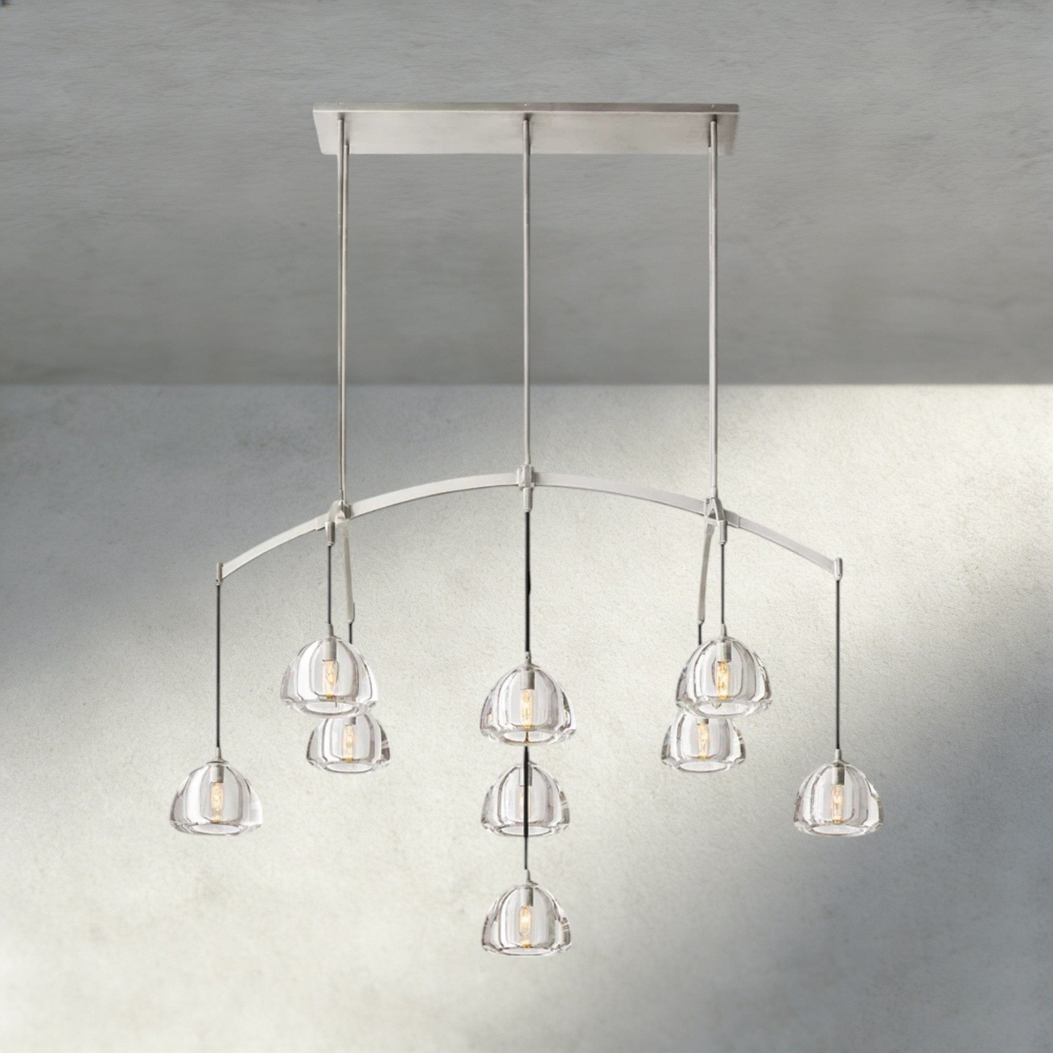 Hemispher Linear Chandelier - Cyran Lamps