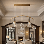 Hemispher Linear Chandelier - Cyran Lamps