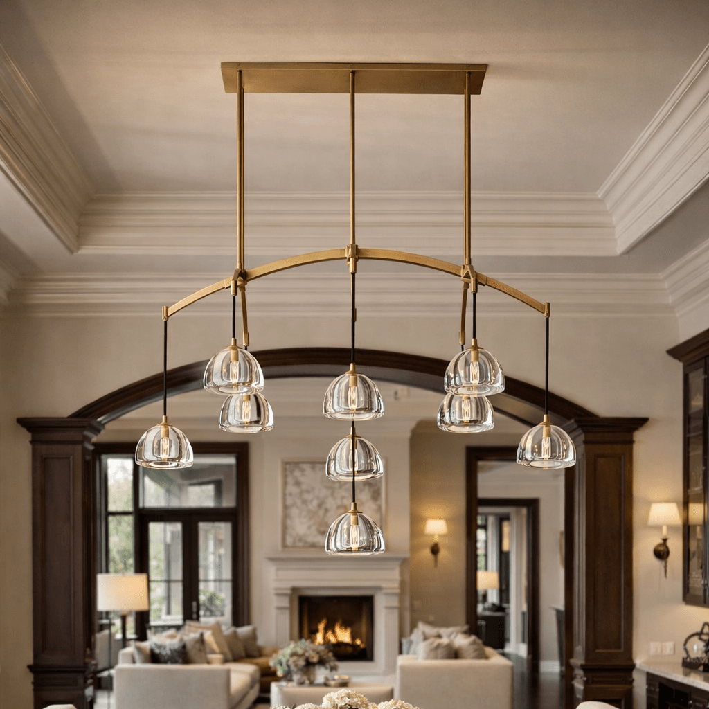 Hemispher Linear Chandelier - Cyran Lamps