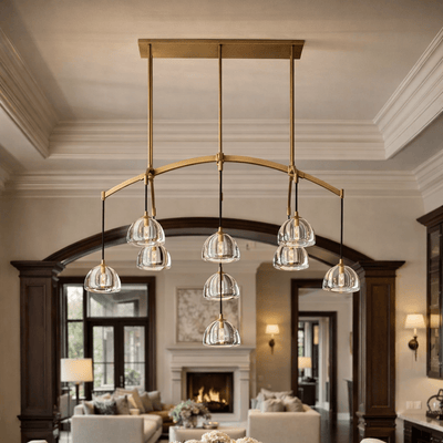 Hemispher Linear Chandelier - Cyran Lamps