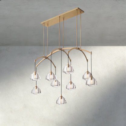 Hemispher Linear Chandelier - Cyran Lamps