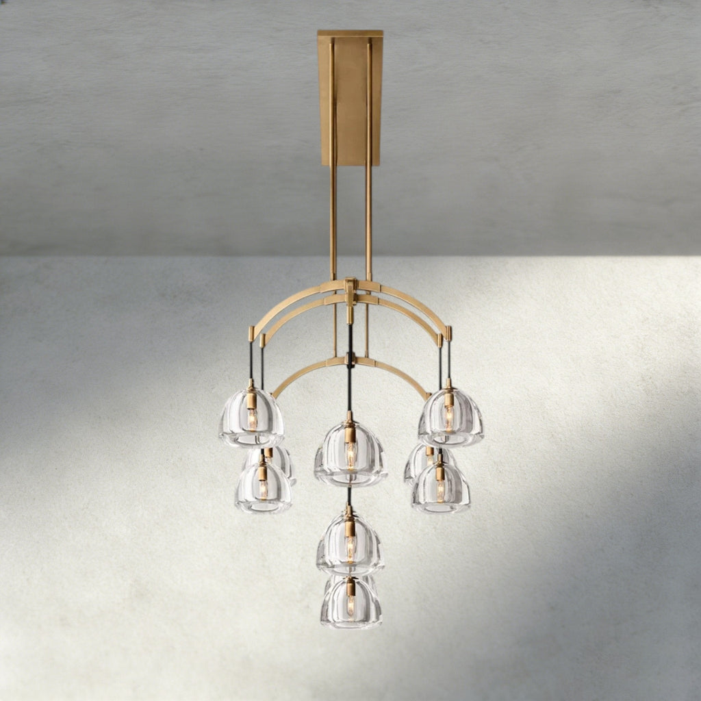 Hemispher Linear Chandelier - Cyran Lamps