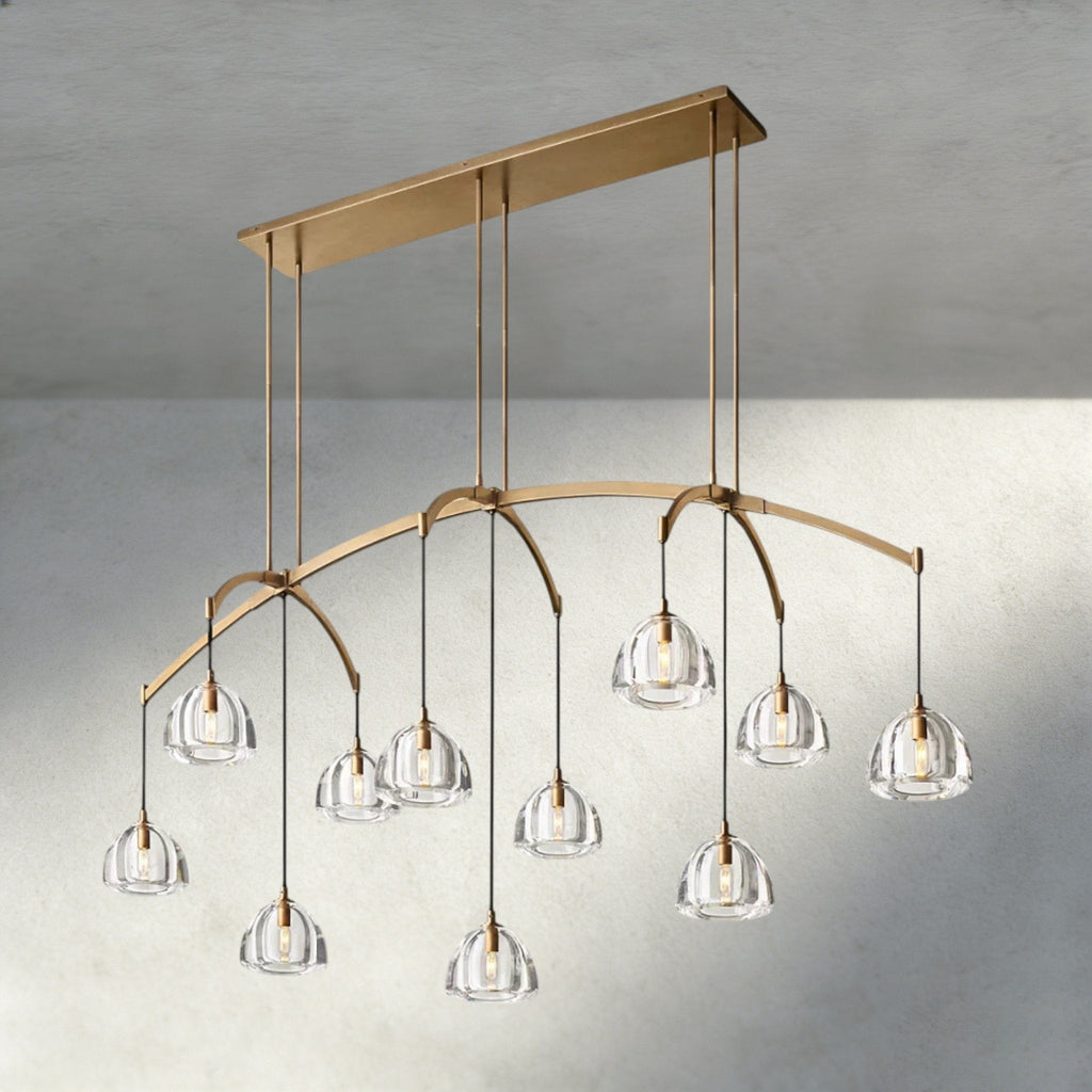 Hemispher Linear Chandelier - Cyran Lamps