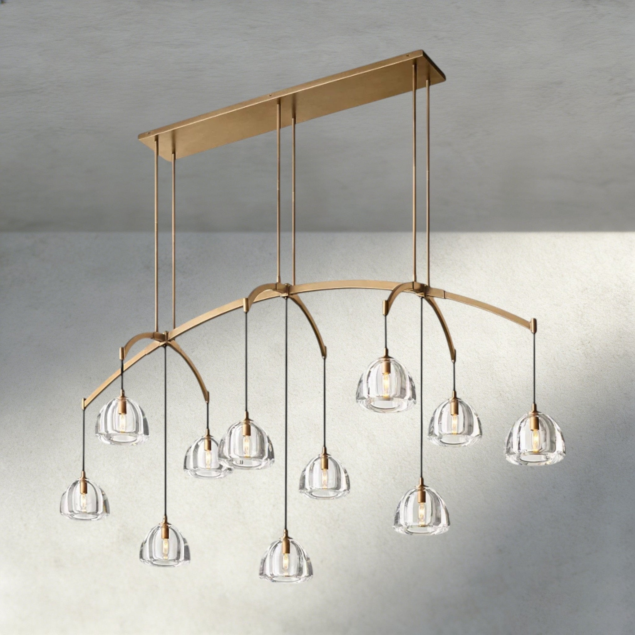 Hemispher Linear Chandelier - Cyran Lamps
